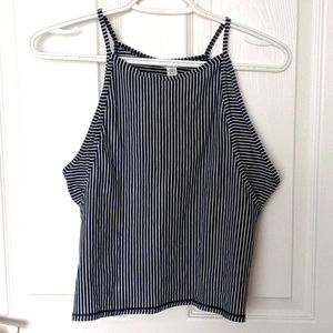 Striped crop Lululemon top